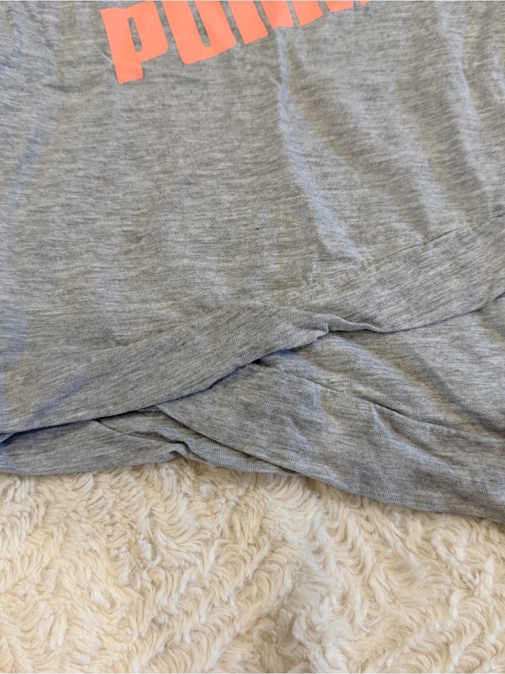 Puma Gray Tee & Lavender Tank with Coral Pink Logo - Picture 6 of 6